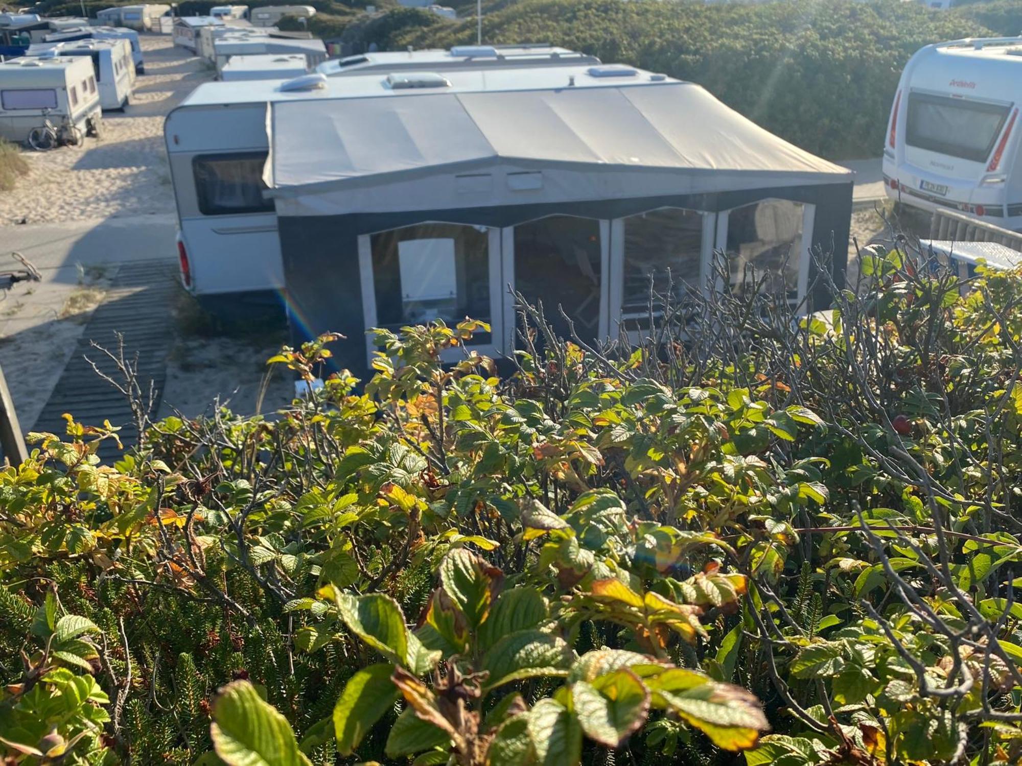 Wohnwagenvermietung Hoernum / Sylt Bagian luar foto