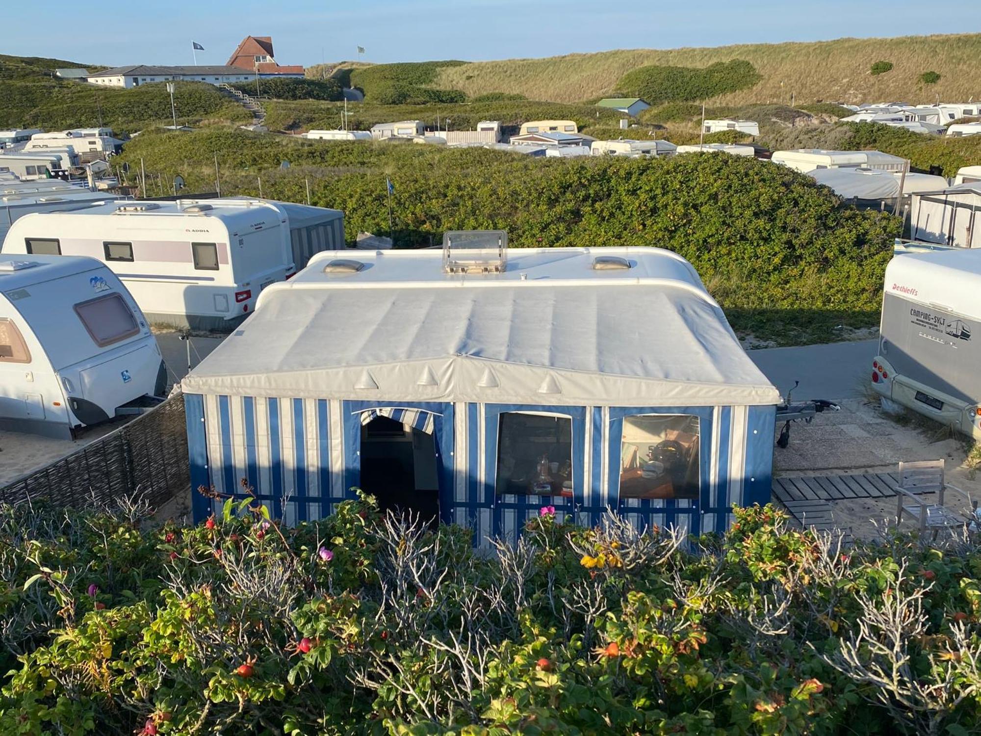 Wohnwagenvermietung Hoernum / Sylt Bagian luar foto