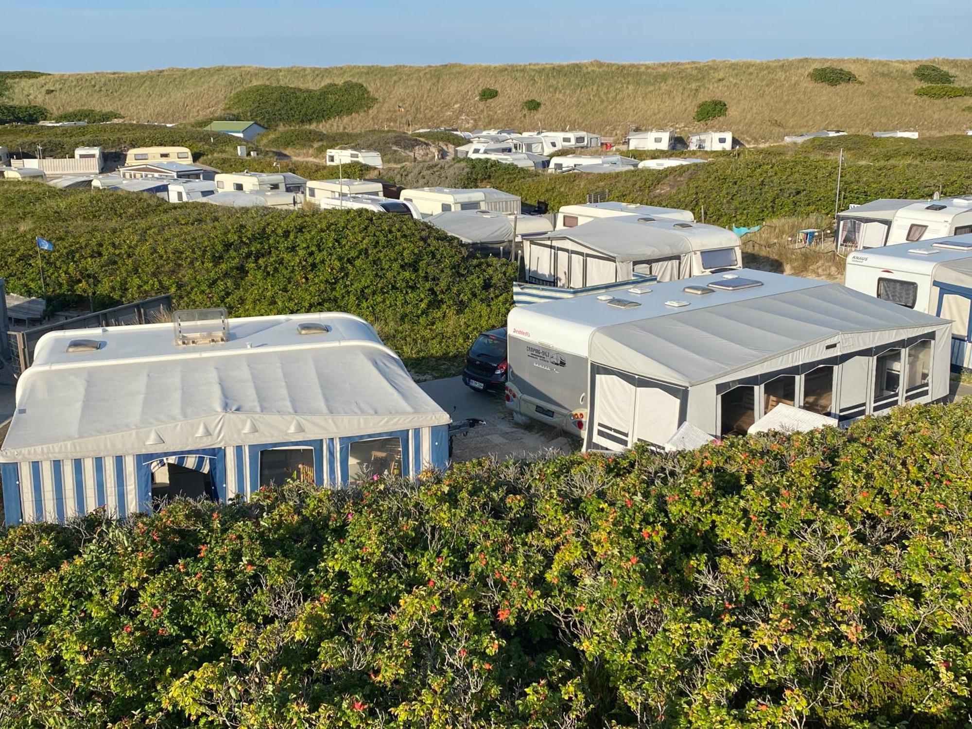 Wohnwagenvermietung Hoernum / Sylt Bagian luar foto